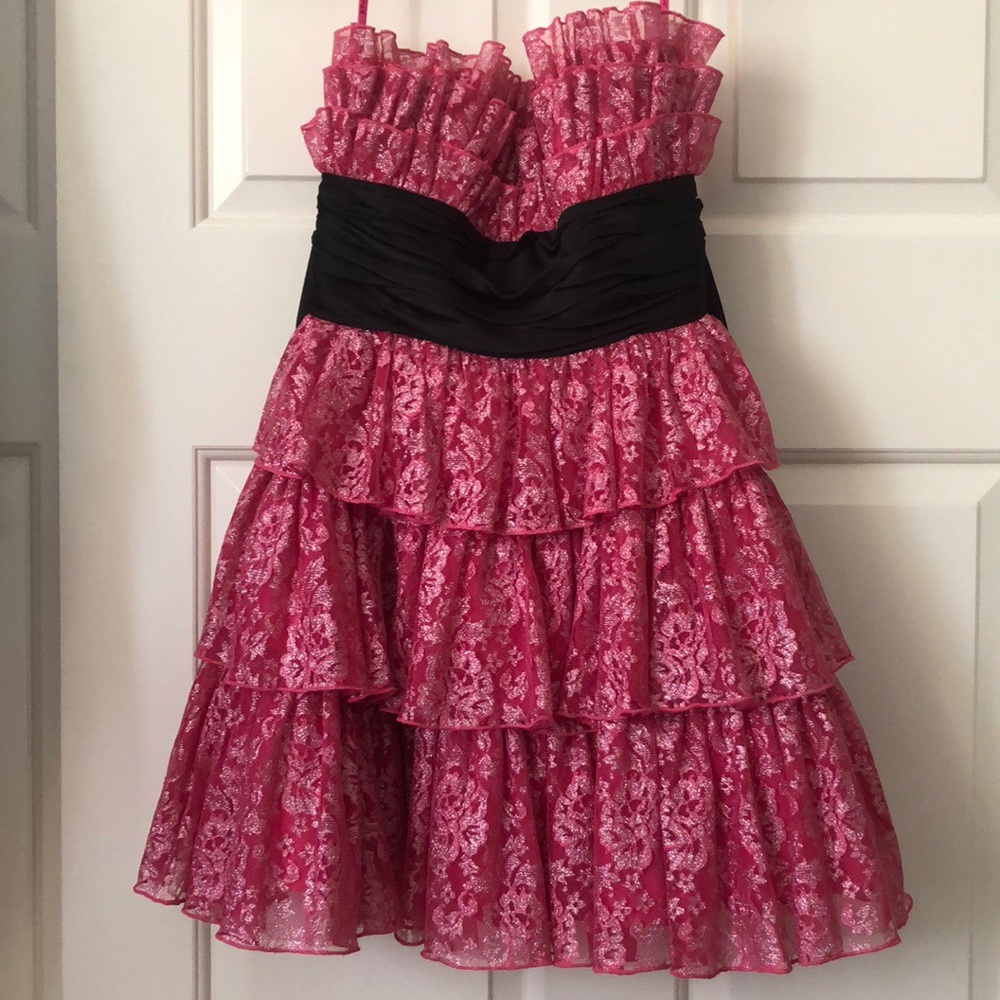 Betsey Johnson Pink & Black Dress worn by Zendaya!